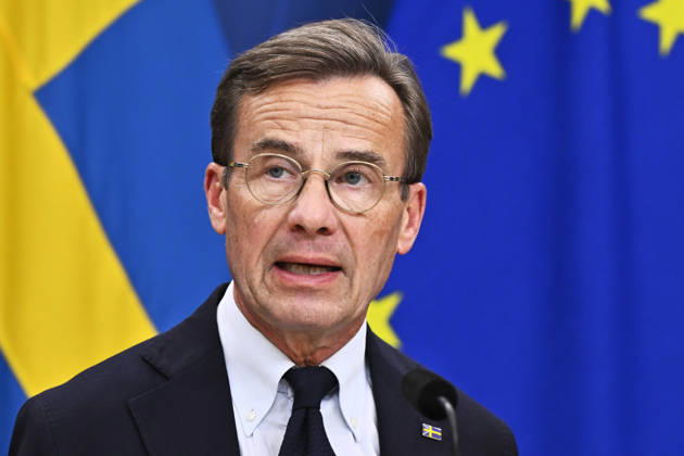 Sweden, Government press conference with Ulf Kristersson in Stockholm