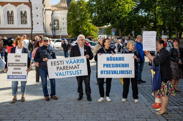 Estland, Protest der EKRE für direkte Präsidentenwahl in Tallinn