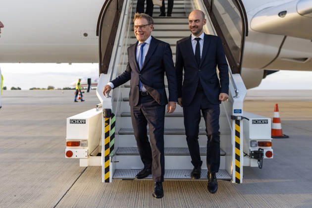 Erfurt, Johann Wadephul and Jean-Noël Barrot are travelling together to the meeting of the foreign ministers of the Weimar Triangle