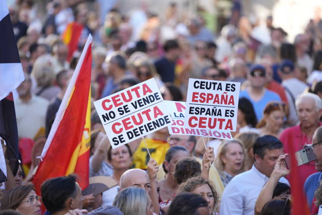 Spain: Protest against migrants on Ceuta Day in Seville