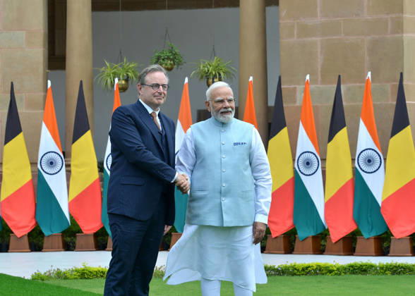 India: Narendra Modi welcomes Bart De Wever to New Delhi