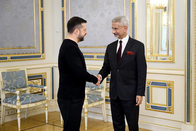 Ukraine: Volodymyr Zelenskyy welcomes Subrahmanyam Jaishankar to Kyiv