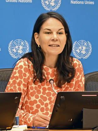 Vereinte Nationen, Annalena Baerbock Pressekonferenz in New York