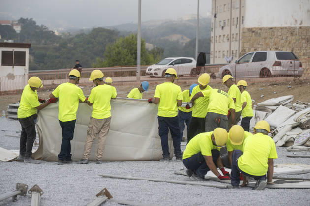 Spanien, Bau einer Aufnahmeeinrichtung für Migranten in Ceuta