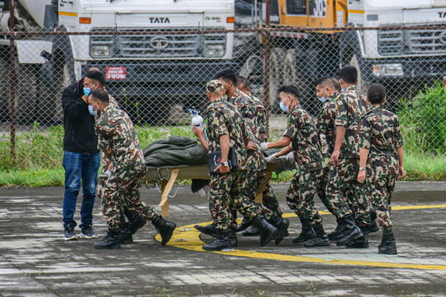 Nepal, Rettungs- und Bergungsarbeiten nach Sturzflut
