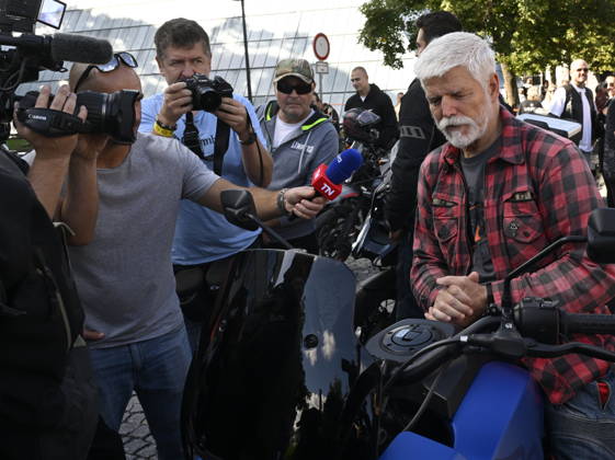 Czech Republic: President Petr Pavel at the Harley Days in Prague