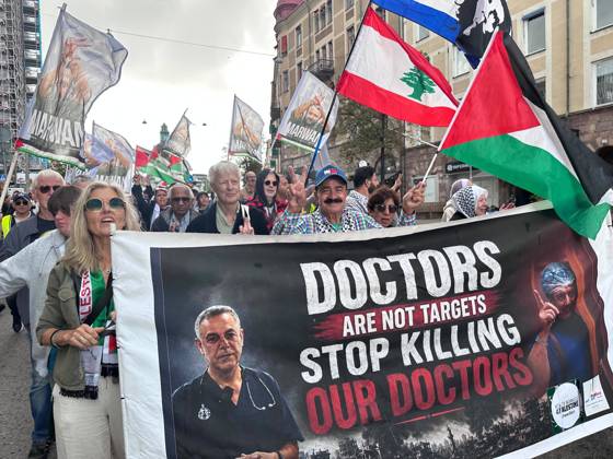 Sweden, pro-Palestinian demonstration in Stockholm