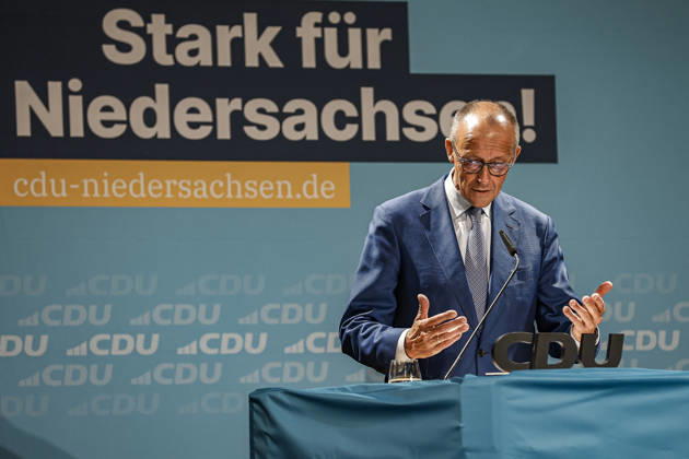 Niedersachsen, Friedrich Merz bei Wahlkampfveranstaltung der CDU in Hannover