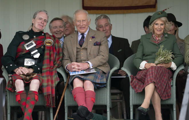The Royals, King Charles III and Queen Camilla, visit the Braemar Highland Games