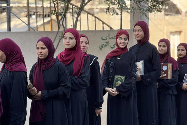 Middle East conflict, Gaza: Graduation ceremony for a Qur’an memorisation course organised by the Hira Association in Khan Yunis