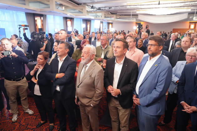 Landtagswahl in Sachsen-Anhalt, CDU Wahlfeier in Magdeburg