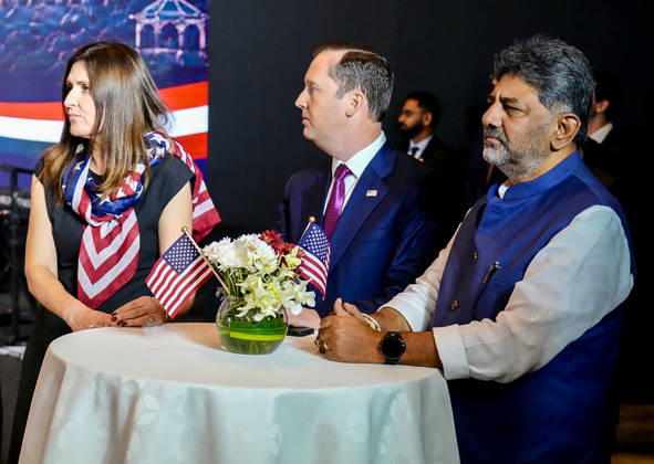Indien, 250 Years of American Freedom mit US-Botschafter Sergio Gor in Bengaluru