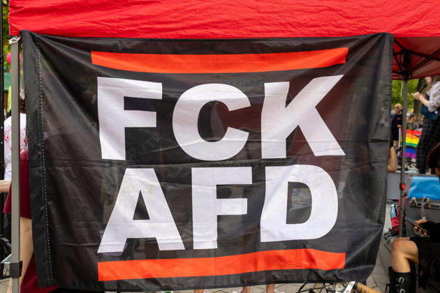 Bayern, Kundgebung des Bündnis widersetzen gegen AfD und Rechtsruck in Augsburg