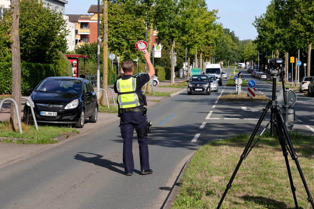North Rhine-Westphalia, road safety campaign in Münster