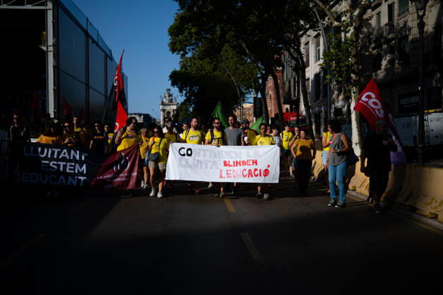 Spain, trade union protest in Barcelona