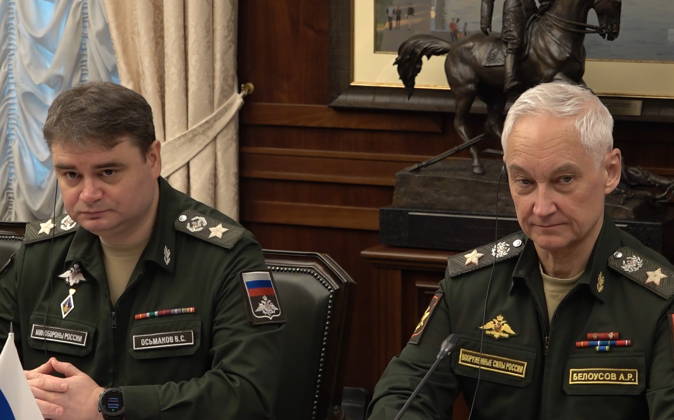 Russia: Andrei Beloussov during a meeting in Moscow