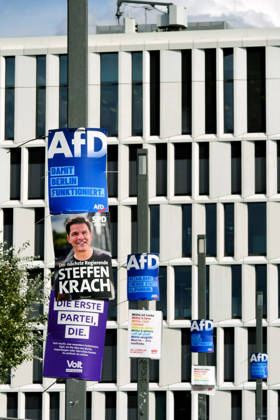Berlin, Wahlplakate zur Berliner Abgeordnetenhauswahl