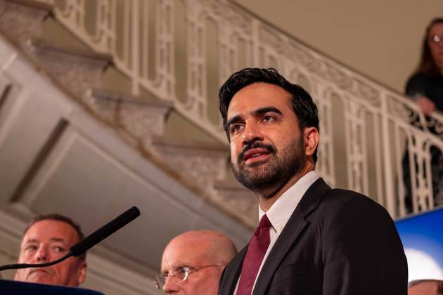 New York, Pressekonferenz mit Zohran Mamdani zur historische Öffnung von zuvor unter Verschluss gehaltenen 9/11-Akten