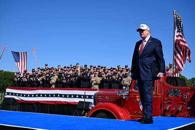 USA, Donald Trump spricht bei der Veranstaltung Steel Across America in Washington