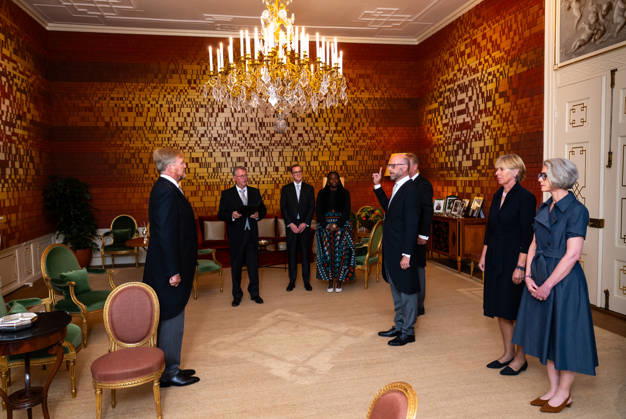 Royals: King Willem-Alexander of the Netherlands receives ambassadors in The Hague