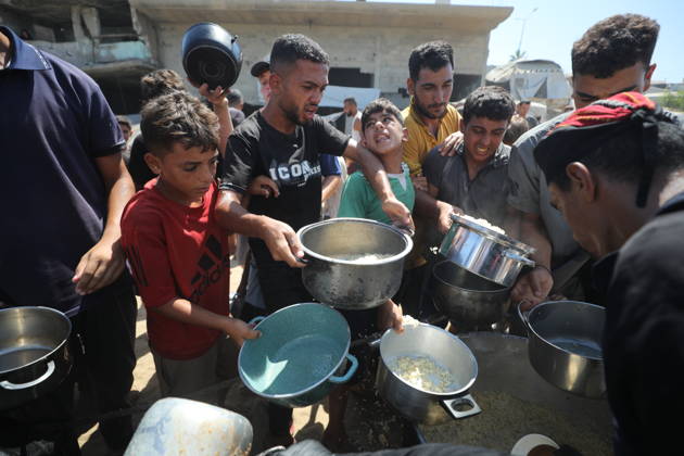 Nahostkonflikt, Gaza, Essensausgabe in Gaza-Stadt