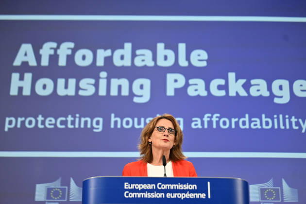 Brussels, European Commission press conference on affordable housing