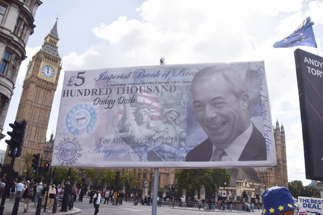 Großbritannien, Protest von Anti-Brexit-Aktivisten in London