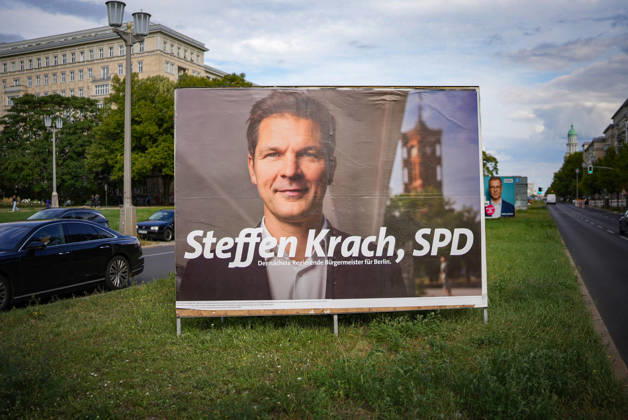 Berlin, Steffen Krach Wahlplakate zur Berliner Abgeordnetenhauswahl