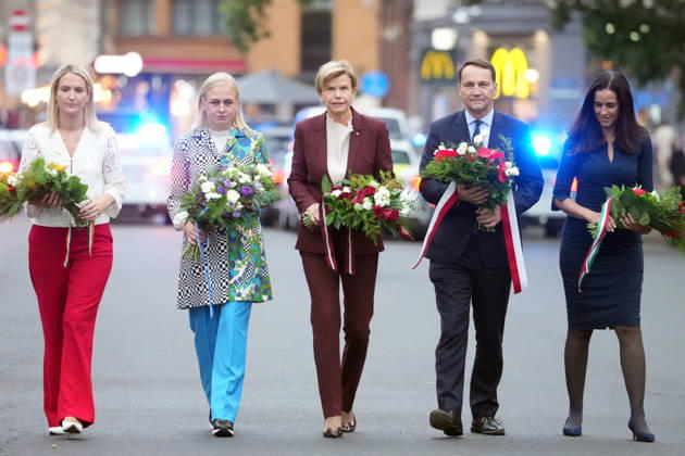 Lettland, Europäische Außenminister gedenken in Riga
