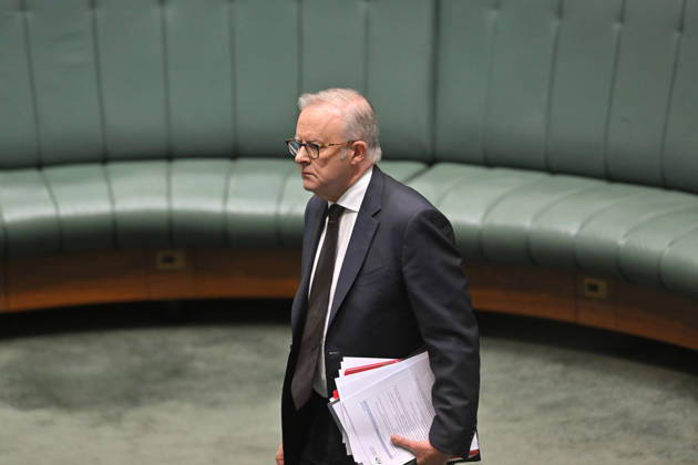 Australien, Anthony Albanese im Parlament in Canberra
