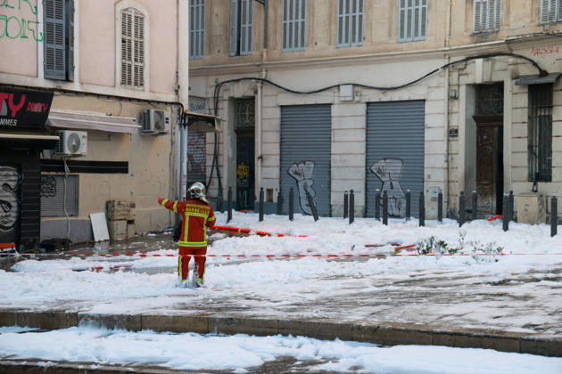 Frankreich, Brand in Marseille