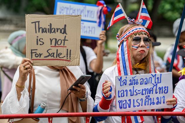 Thailand: Protest outside the Israeli Embassy in Bangkok