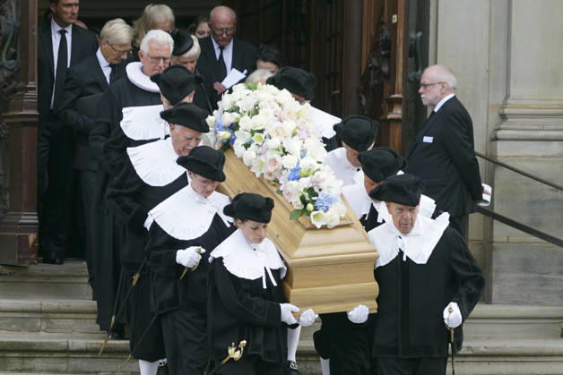 Hamburg, funeral service for Klaus-Michael Kühne