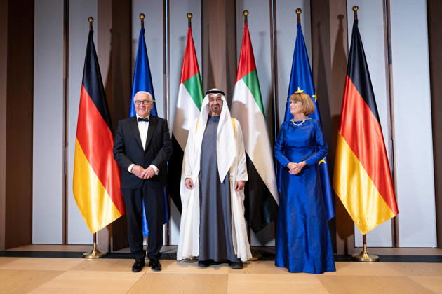 Berlin, Frank-Walter Steinmeier empfängt Scheich Mohammed bin Zayed Al Nahyanin