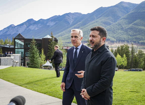 Kanada, Mark Carney und Wolodymyr Selenskyj in Banff