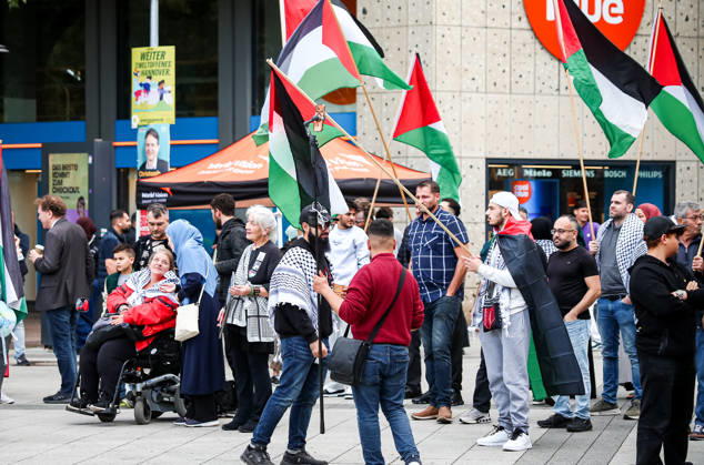 Hannover, pro-palästinensische Kundgebung
