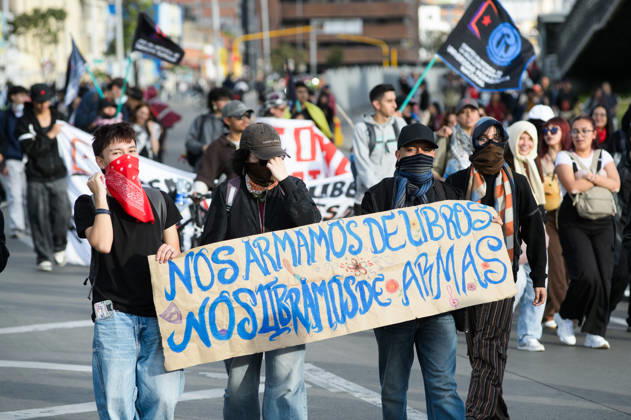 Colombia: Anti-government protest in Bogotá
