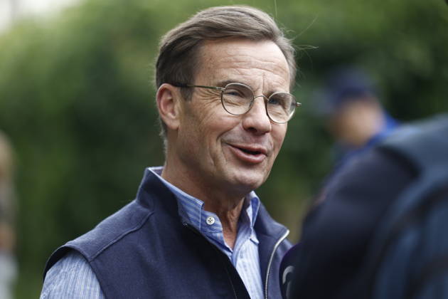 Parlamentswahlen in Schweden, Ulf Kristersson im Wahlkampf in Nacka