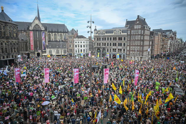 Niederlande, Demonstration von Klimaaktivisten in Amsterdam
