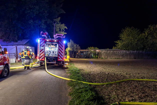 Bavaria, fire service operation in the Aschaffenburg district