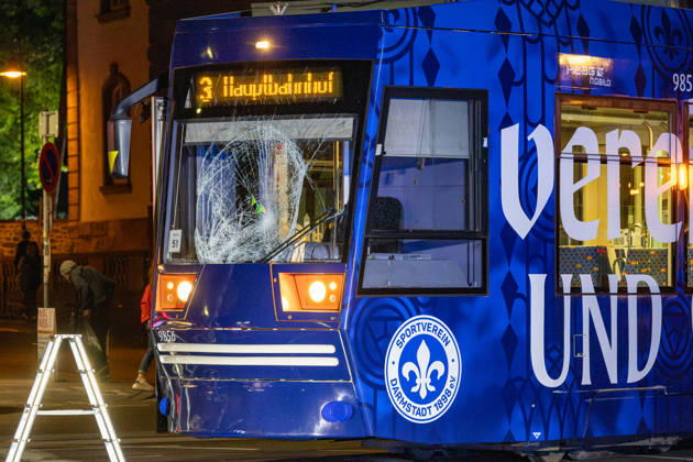 Hesse: Accident involving a bicycle and a tram in Darmstadt