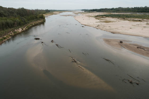 Poland, low water levels in the Vistula