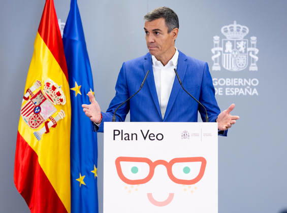 Spain: Pedro Sánchez presents the expansion of the ‘Plan Veo’ scheme to provide vision support for children under 16 at the Ministry of Health