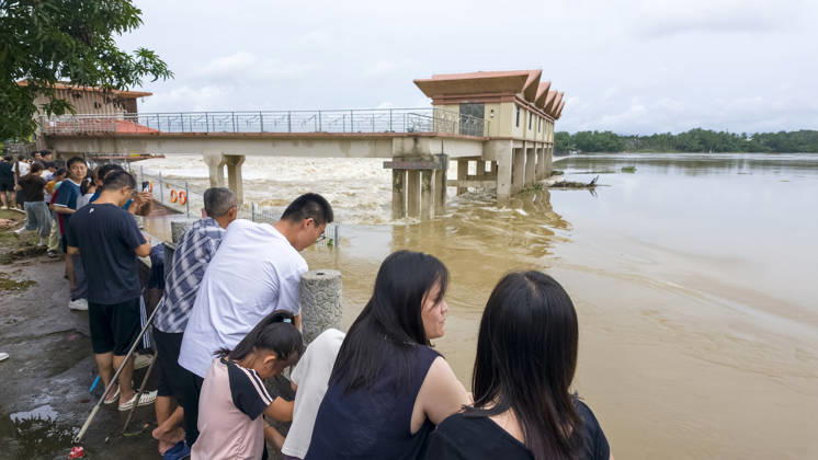 China, flooding of the Wanquan River