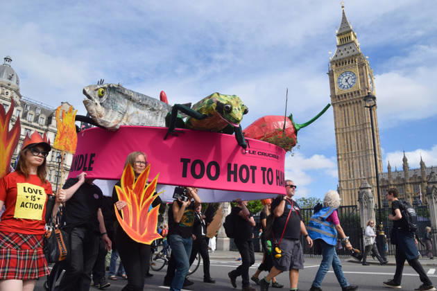 England, Extinction Rebellion protest in London