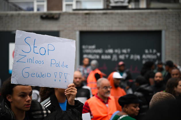 The Netherlands: Protests against police violence in Rotterdam