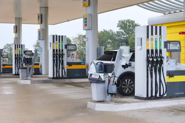 Austria, petrol station in Linz