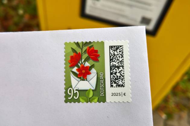 Postage for standard letters is set to rise by 20 cents to 1.15 euros, stock images