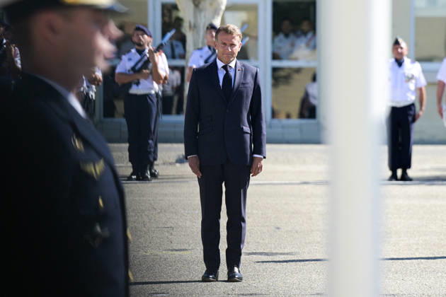 France: Emmanuel Macron visits a military airbase in Orange