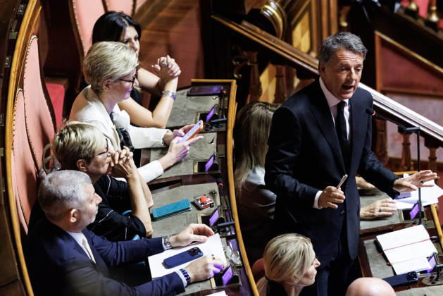 Italy, debate in the Senate in Rome